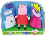 Jucarie Plus Jemini Peppa Pig 20cm cu Costumase de Schimb