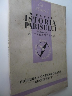 Istoria Parisului , 1942 - M. Raval foto