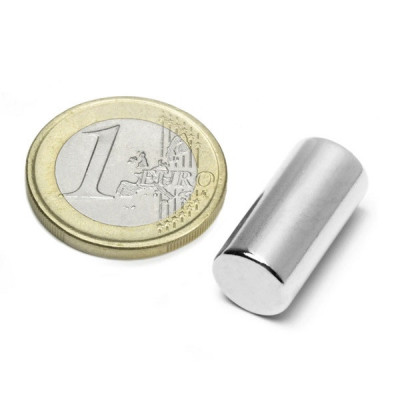 Magnet neodim cilindru &amp;Oslash;10&amp;amp;#215;20 mm, putere 4,4 kg, N45 foto