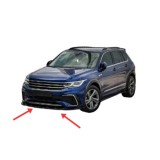 Spoiler prelungire bara fata Volkswagen Tiguan MK2 R R-Line Facelift 2015-2020 ABS negru Piano Cod: LSP3015