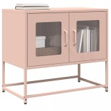vidaXL Dulap TV, roz, 68x39x60,5 cm, oțel laminat la rece