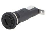 Clemă Siguranțe Cilindrice 6,3x32mm Neagră 250V