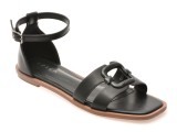 Sandale EPICA negre, 82988, din piele ecologica