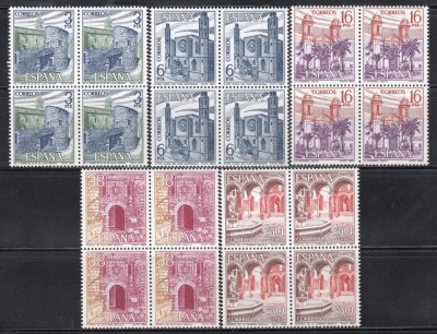 Spania 1983 - Obiective turistice, Bloc de 4, MNH foto
