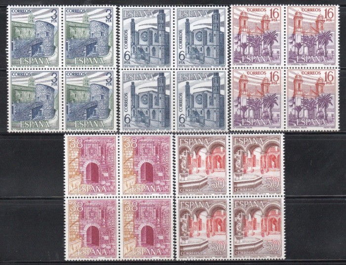 Spania 1983 - Obiective turistice, Bloc de 4, MNH