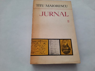 Jurnal vol. II-Titu Maiorescu, RF1/1 foto