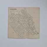 Planul Orasului Chisinau / Harta orasului Chisinau, tiparit in anul 1925, 20,5 x 20,5 cm / Moldova / Basarabia / Romania