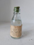 Esenta Migdale CAP Recea Maramures 1964 sticla plina 100ml dop original verde colectie comunism ambalaj vechi raritate