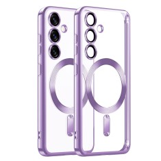 Husa pentru samsung galaxy s25, atasare magnetica, magsafe, light purple foto