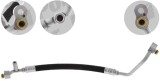 Conducta aer conditionat BMW Seria 3 E46 98-06, motor: 2.0 d, 3.0 d, Furtun inalta presiune, Aluminiu/ Cauciuc, 64536905645; 64538364994