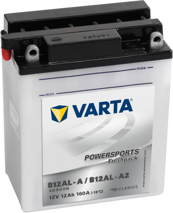 Baterie Moto Varta Powersports Freshpack 12Ah 160A 12V 512013016I314