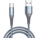 Cablu date Vision Touch USB A-Type C 60W 1M textil gri, V1MAC60W