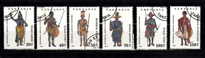 A12 S1 8 - Timbre foart vechi - Tanzania - luptatori bastinasi