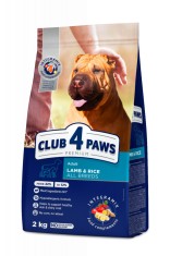 Club 4 Paws Hrana uscata caini adulti de toate rasele, miel si orez, 2kg