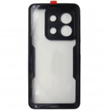Husa tip 360, spate si fata, plastic si TPU negru, pentru Xiaomi Redmi Note 13 5G