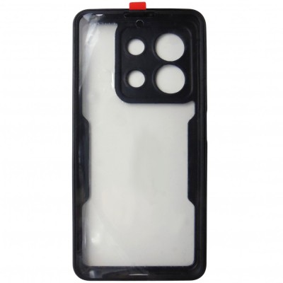 Husa tip 360, spate si fata, plastic si TPU negru, pentru Xiaomi Redmi Note 13 5G foto