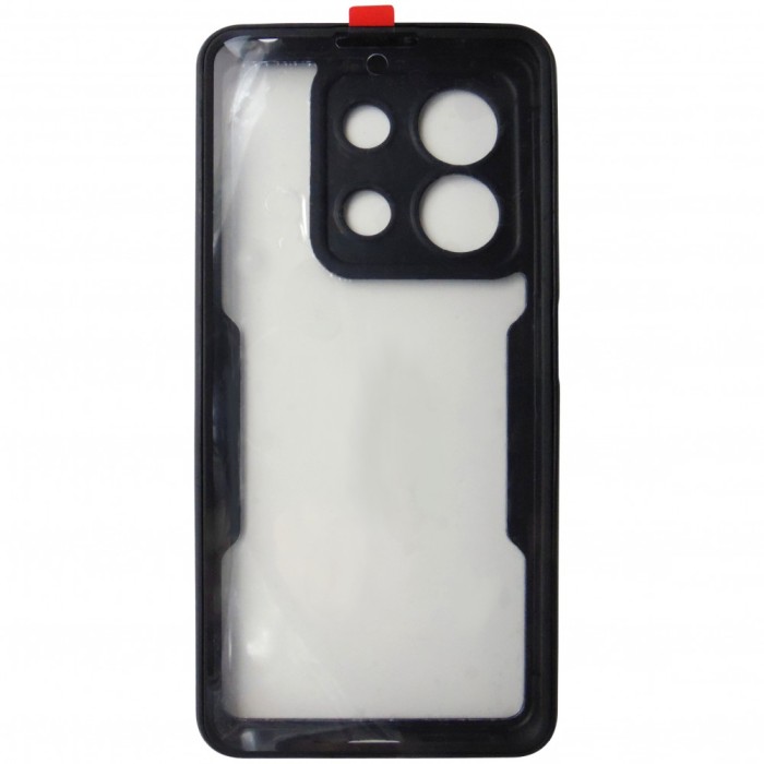 Husa tip 360, spate si fata, plastic si TPU negru, pentru Xiaomi Redmi Note 13 5G