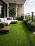 Cumpara ieftin Gazon Artificial, Lungime Fir 15 mm, Latime 1m, Marime 100 x 200 cm, Verde, Imitatie Gazon Natural, Antialergic, Polipropilena, Curte, Terasa, Balcon,