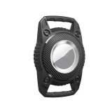 Breloc pentru tracker Airtag, THD, atasabil la geanta, bratara, zgarda, negru