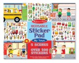 Reusable Sticker Pad - My Town: Activity Books - Coloring/Painting/Stickers