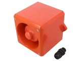 Semnalizator acustic YA50 24VDC, 110dB, IP65, roşu