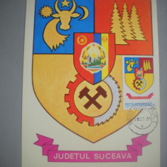 HOPCT MAXIMA 72677 SUCEAVA - STEMA JUDETULUI / HERALDICA - ROMANIA