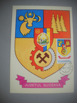 HOPCT MAXIMA 72677 SUCEAVA - STEMA JUDETULUI / HERALDICA - ROMANIA foto