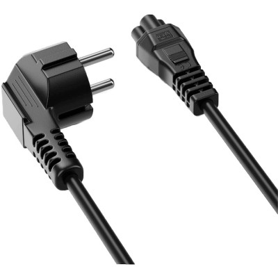Cablu alimentare, Stecker 90grade, pentru Laptop, Notebook, 1.2m, negru foto