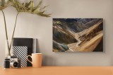 Tablou Canvas R&acirc;ul Serpuitor prin Munți Pictați Artă Scenică Unică, 39 x 26 cm, CMCLASS