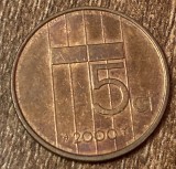 C50 - Moneda foarte veche - Olanda - 5 centi - 2000