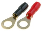 Terminale Inelare Izolate M8 Aurit 4mm2 20 Bucăți