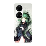 Husa compatibila cu Huawei P50 model Tatsumaki One Punch Man, Silicon, TPU, Viceversa, Transparent, Carcasa