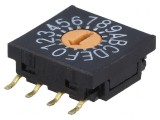 &Icirc;ntrerupător codificare HEX/BCD 16 poziții SMT