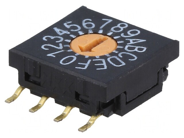&Icirc;ntrerupător codificare HEX/BCD 16 poziții SMT