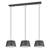 Lustra tip pendul Baroness III, metal/plastic, neagra, 105 x 150 x 25 cm, 4w