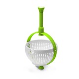 Strecuratoare multifunctionala rotativa, cu maner, material abs, 22x12 cm, maner 18 cm, cu ventuza pentru prindere sigura, practic si usor de folosit,, Flippy