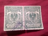 Pereche Timbre Austria Taxe pt transport marfa 1930 - Stema , stampilate