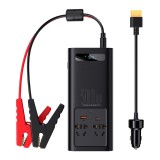 Baseus - In-Car Inverter (CGNB000101) - USB, Type-C, CN/EU Plug, 150W/12V, 500W/220V, with Car Clamps and 12V Cable - Black
