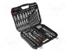 Set chei tubulare 6-puncte NEO TOOLS 219 piese, fixare 1/2, 1/4, 3/8