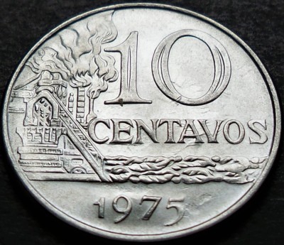 Moneda 10 CENTAVOS - BRAZILIA, anul 1975 - Cod 13 A foto