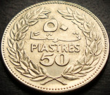 Cumpara ieftin Moneda exotica 50 PIASTRES - LIBAN, anul 1975 * cod 463 = excelenta, Asia