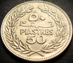 Moneda exotica 50 PIASTRES - LIBAN, anul 1975 * cod 463 = excelenta