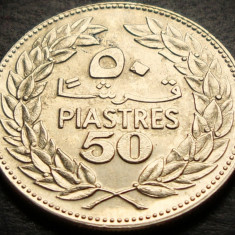 Moneda exotica 50 PIASTRES - LIBAN, anul 1975 * cod 463 = excelenta