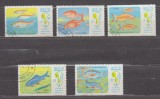 A12 S5 2 - Timbre foarte vechi - Laos - pesti exotici, Fauna, Stampilat