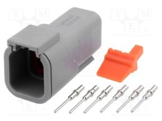 Conector cablu-cablu mufă tată ATM PIN 6 crimpat AMPHENOL