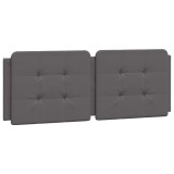 Cumpara ieftin Perna pentru tablie pat, Zadar, gri, 120 cm, piele artificiala