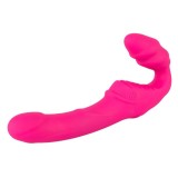 Vibrator dublu YOU2TOYS Strapless Strap-On 2, strap-on fără ham, 9 funcții de vibrație, rezistent la apă, lungime 21.8 cm, roz