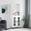 Gossi dulap inalt, alb, 69,5x34x180 cm, lemn compozit