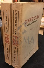NICOLAE IORGA, REVISTA &amp;quot; CUGET CLAR&amp;quot; ( NOUL SAMANATOR ) , 2 VOL, AN I+II , 1937 foto