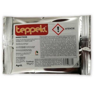 Teppeki 15 gr, insecticid sistemic, Bayer, paduchi (floarea soarelui, piersic, prun, ardei camp, plante ornamentale), afide (mar, cartof) foto